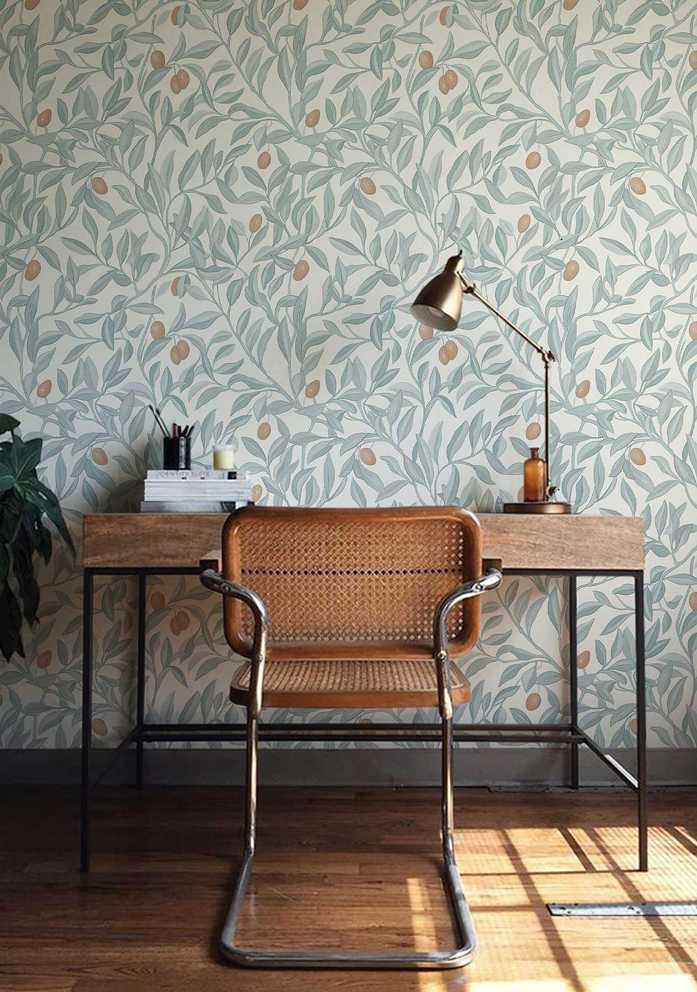 Thumbnail: Unpasted wallpaper showcasing classic olive branches in soothing tones