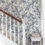 Thumbnail: Traditional style wallpaper with detailed acanthus leaves in porcelain grey and white tones