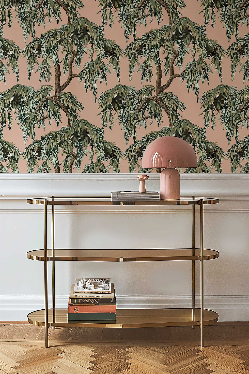 Thumbnail: Modern wallpaper showcasing vintage willow tree artistry and nature's grandeur