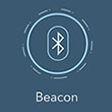 The beacon creation button from the PinPoint app.