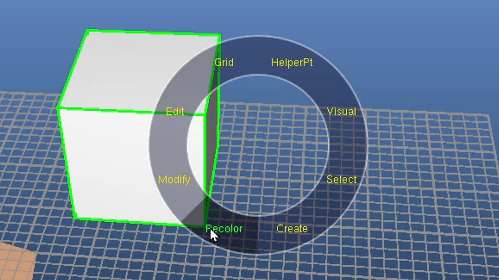 Top-Level Radial Menu (Group Selected)