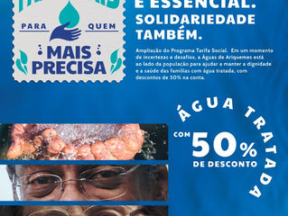 Prefeitura Municipal e Águas de Ariquemes ampliam a Tarifa Social de água em momento de pandemia