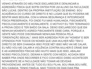 Estudante denuncia agressão dentro de centro universitário em Porto Velho