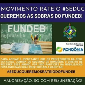 Profissionais da Educação de Rondônia, utilizaram as redes sociais para lamentar.