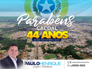 Aniversário de Cacoal - 44 anos de emancipação