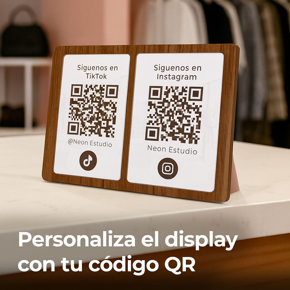 Miniatura: QR Counter display standee para redes, menu o info