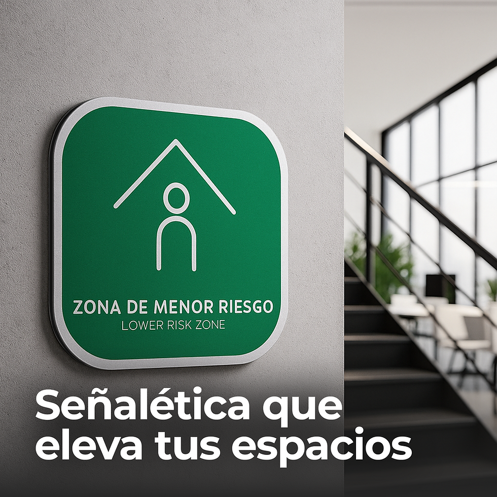 Miniatura: Señaletica de zona segura Alulux