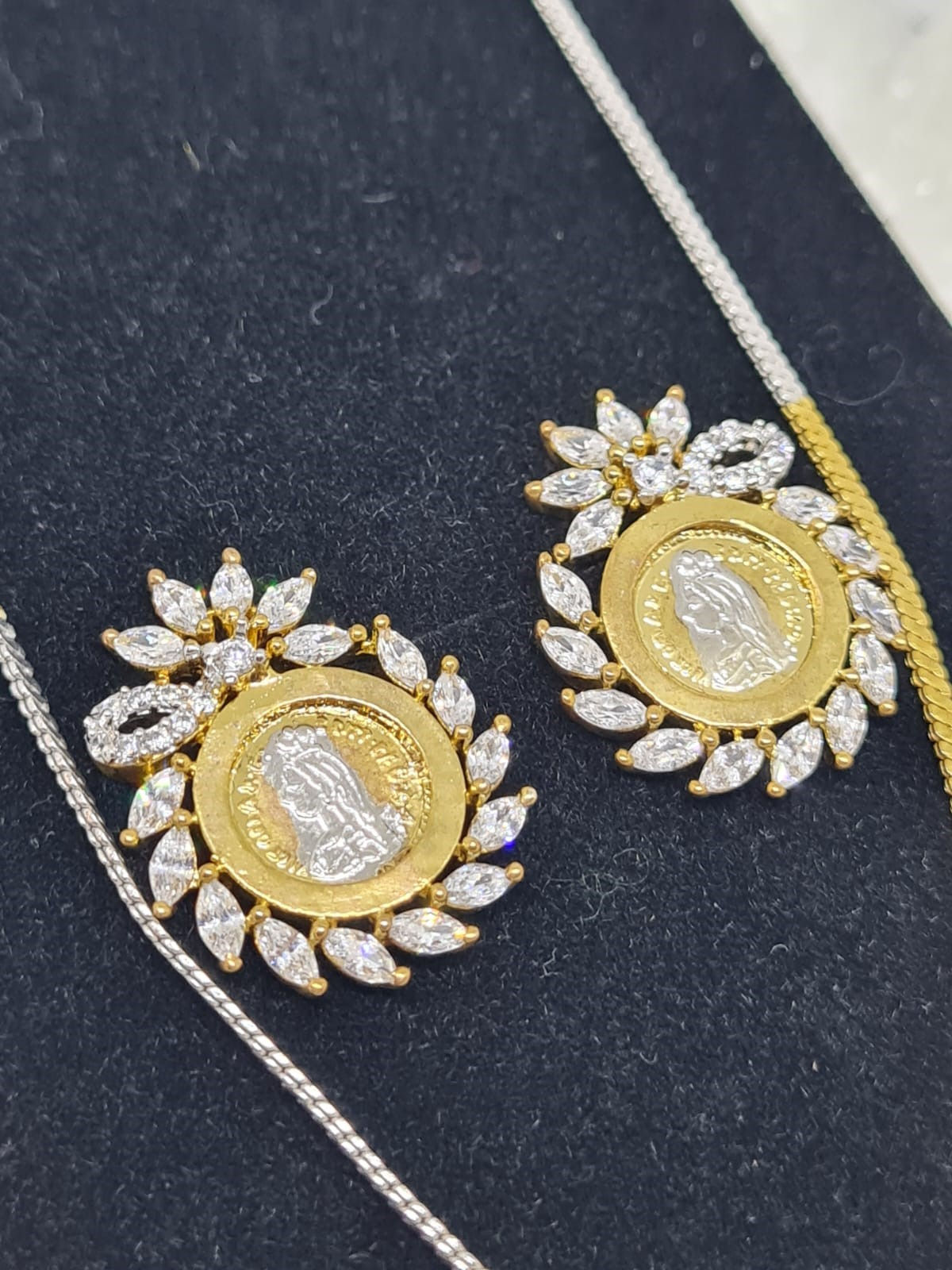 Victorian Coin Pendant Set with Chain