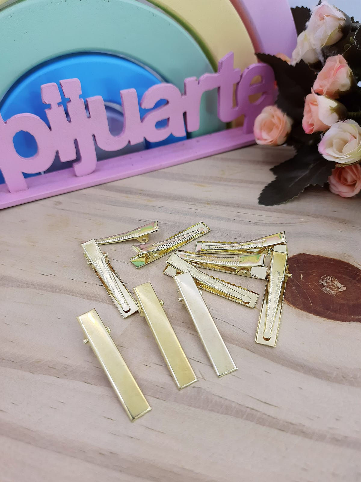 BICO DE PATO 42MM OURO - 10UN