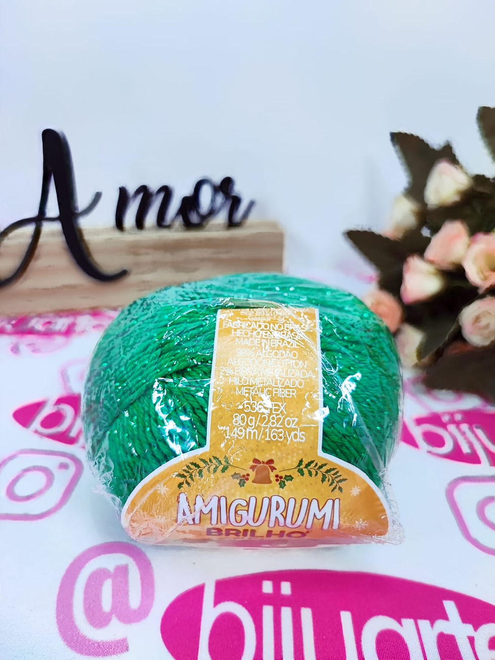 LINHA AMIGURUMI BRILHO COR BANDEIRA