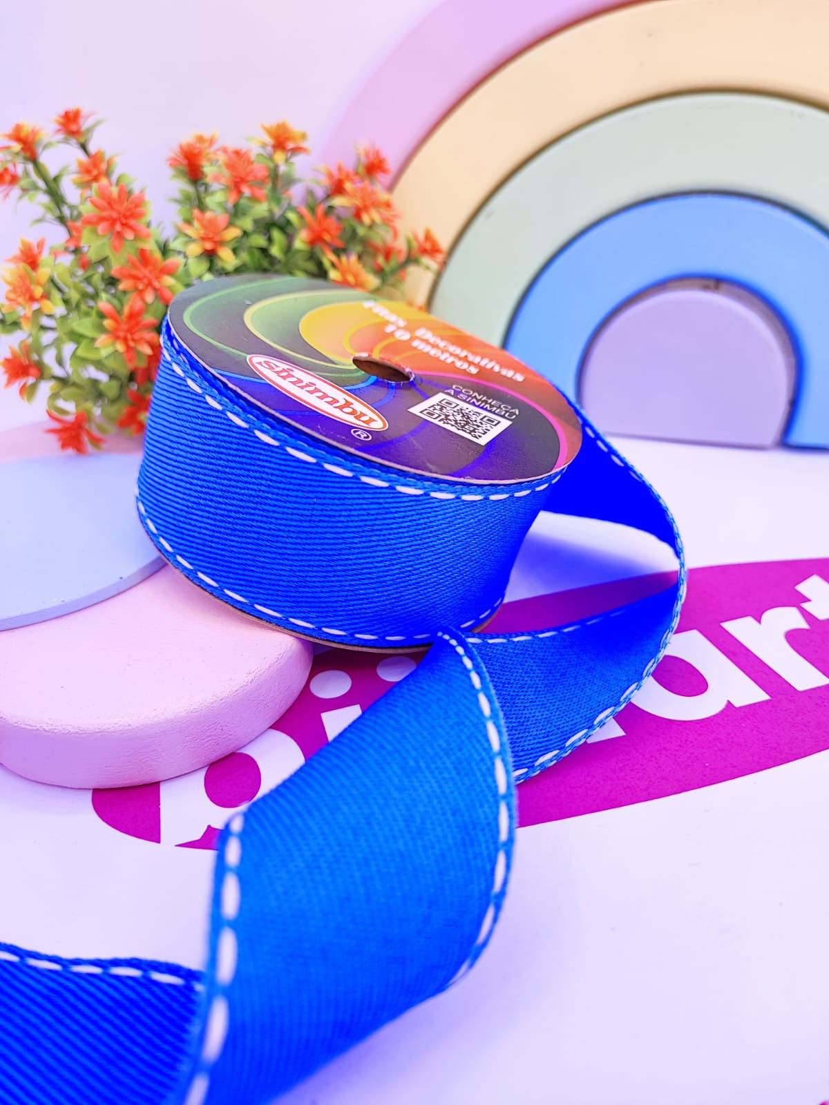 FITA JEANS BLUE BRILLANT C15 - 38MM - 1 METRO