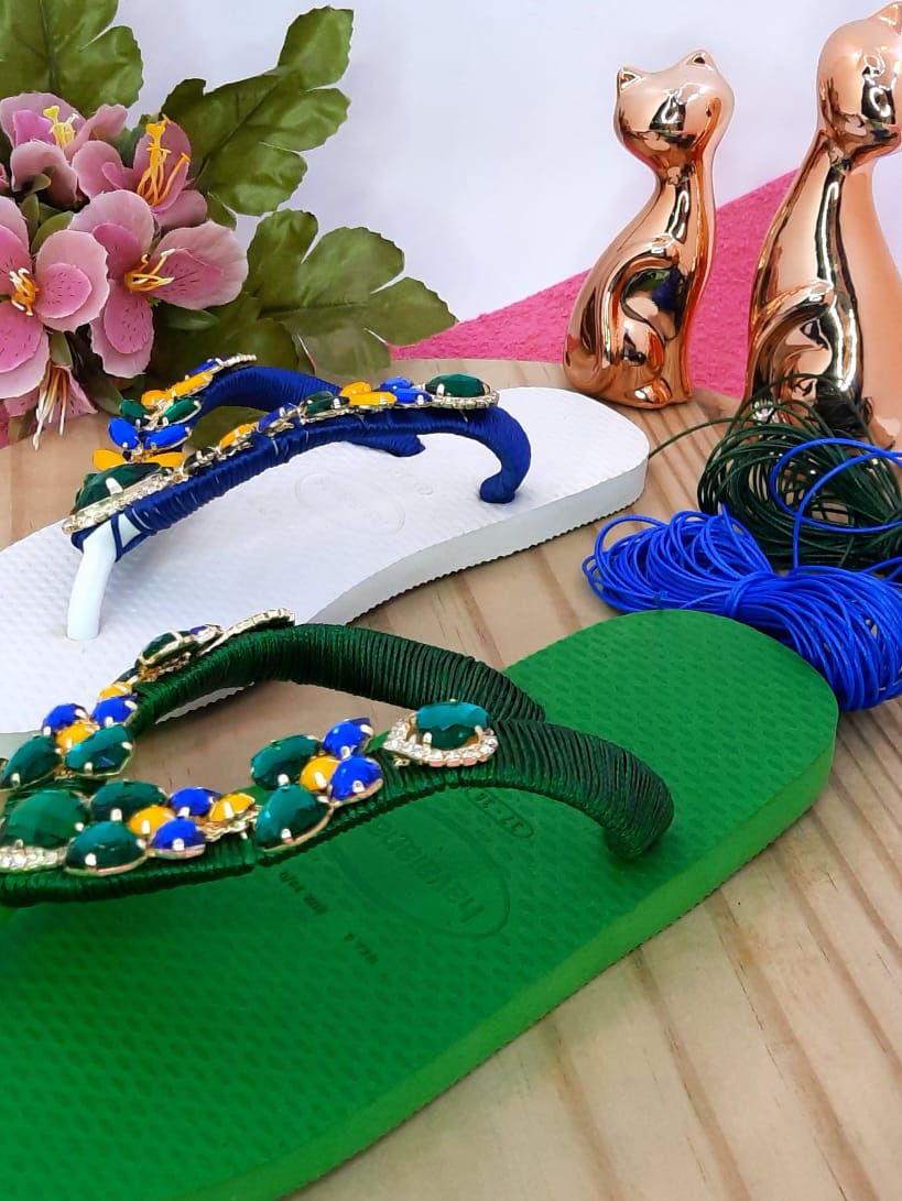 Miniatura: KIT CHINELOS DECORADOS BRASIL