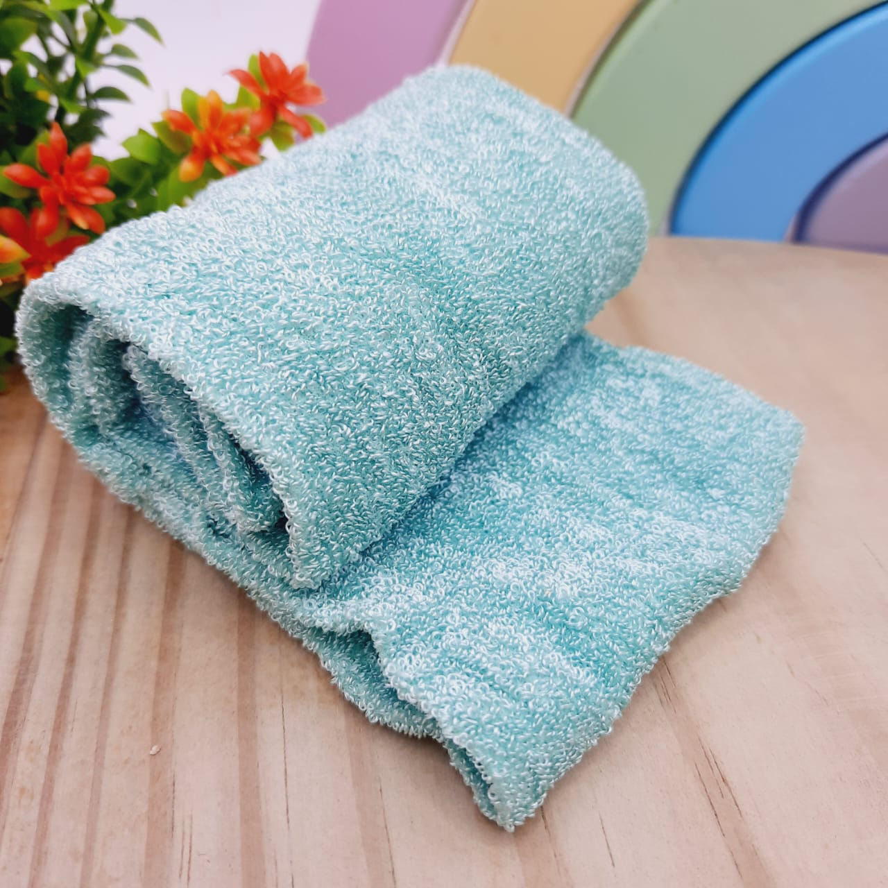 MEIA DE SEDA BOUCLE VERDE AGUA