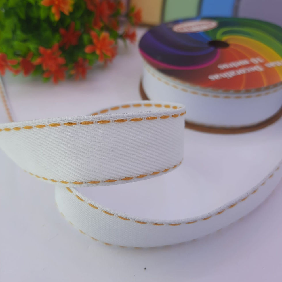 FITA SINIMBU JEANS BRANCO C08 - 22MM - 1M