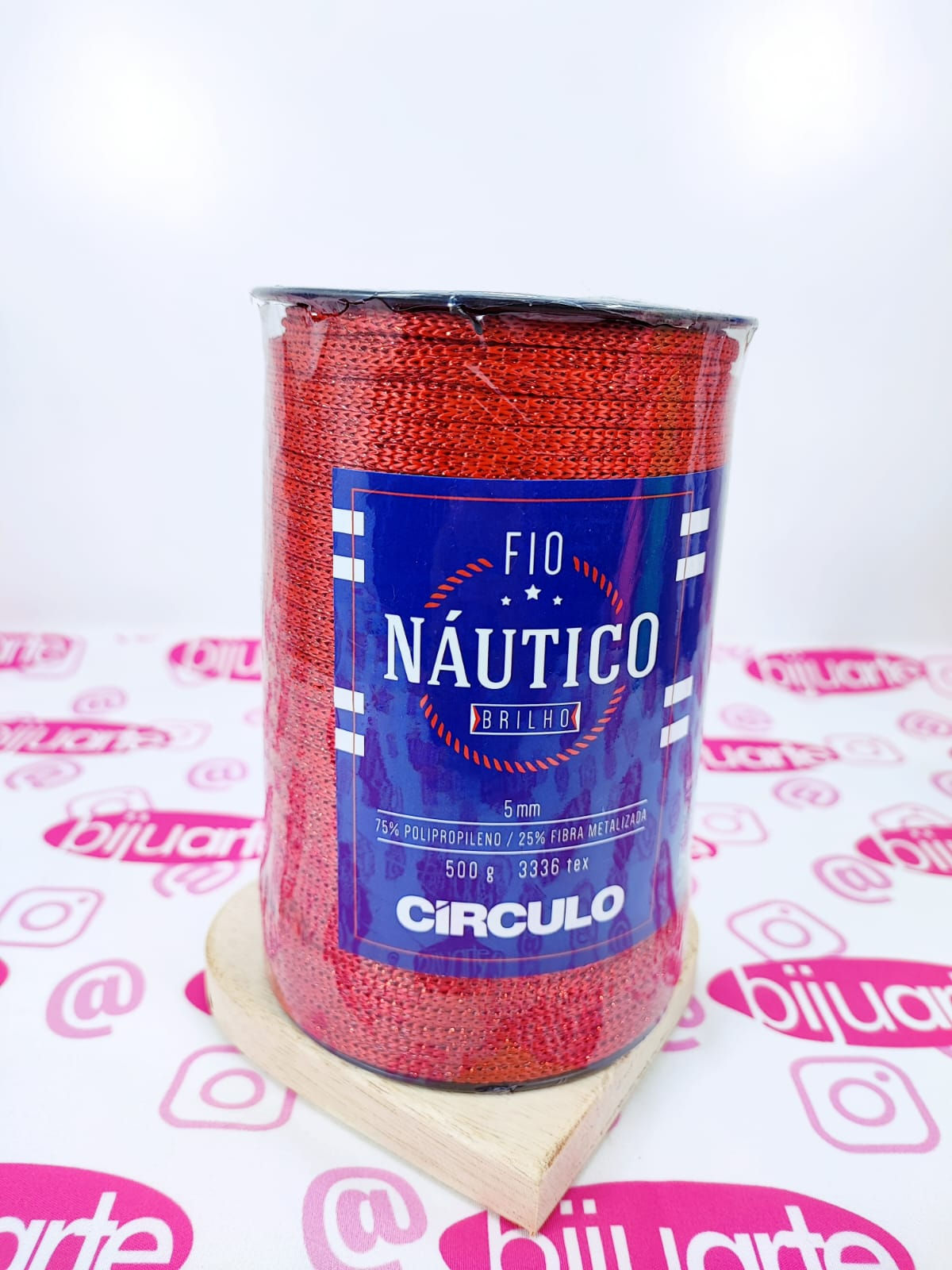 FIO NÁUTICO 5MM COM BRILHO COR 3734