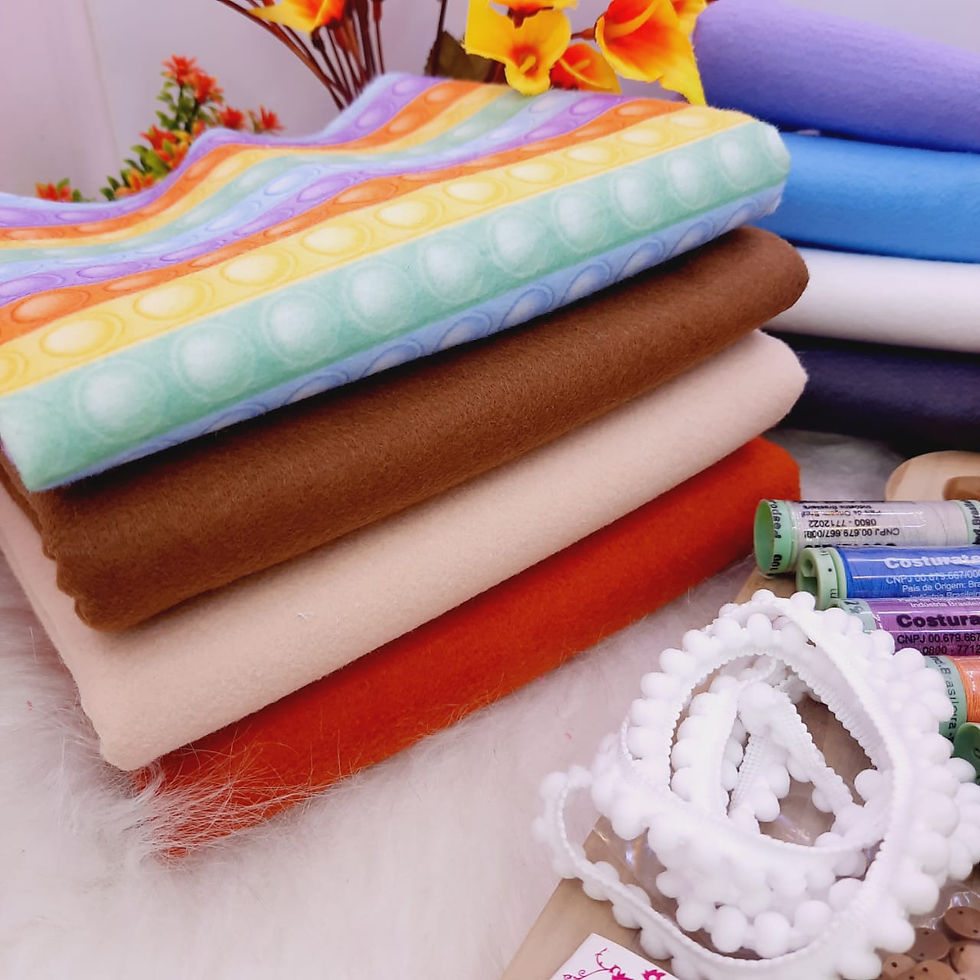 Miniatura: KIT ARTE EM FELTRO INICIANTES - CASAL POP IT