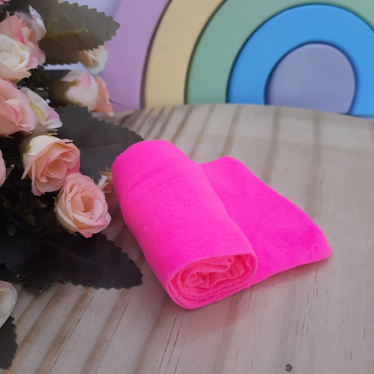 MEIA DE SEDA LISA ROSA CITRICO