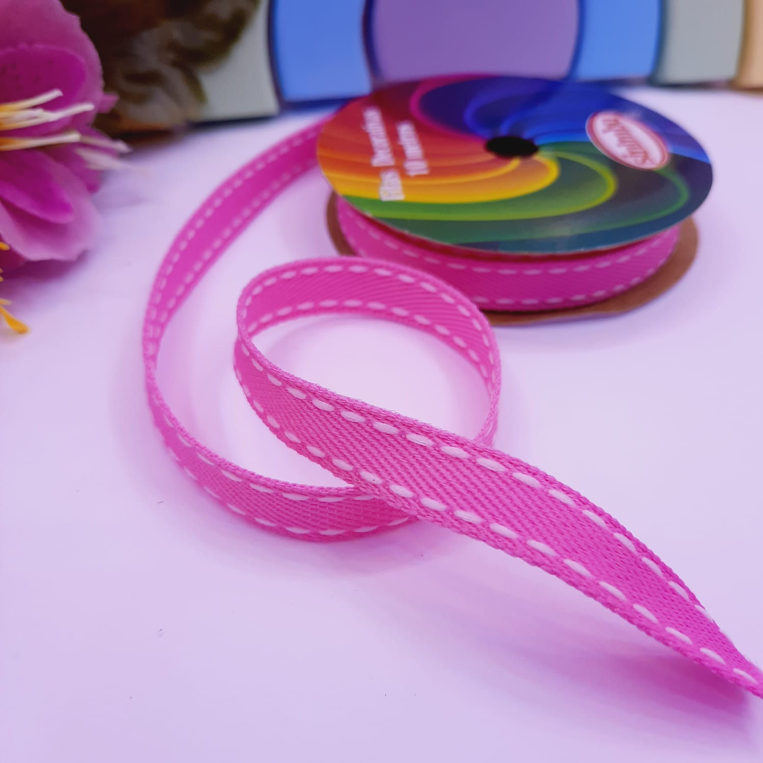 FITA JEANS ROSA CHICLETE C05 - 10MM - 1M