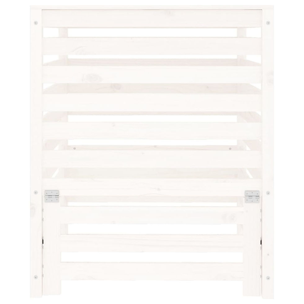 Thumbnail: NNEVL Composter White 82.5x82.5x99.5 cm Solid Wood Pine