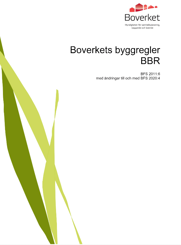 Framsidan på Boverkets byggregler
