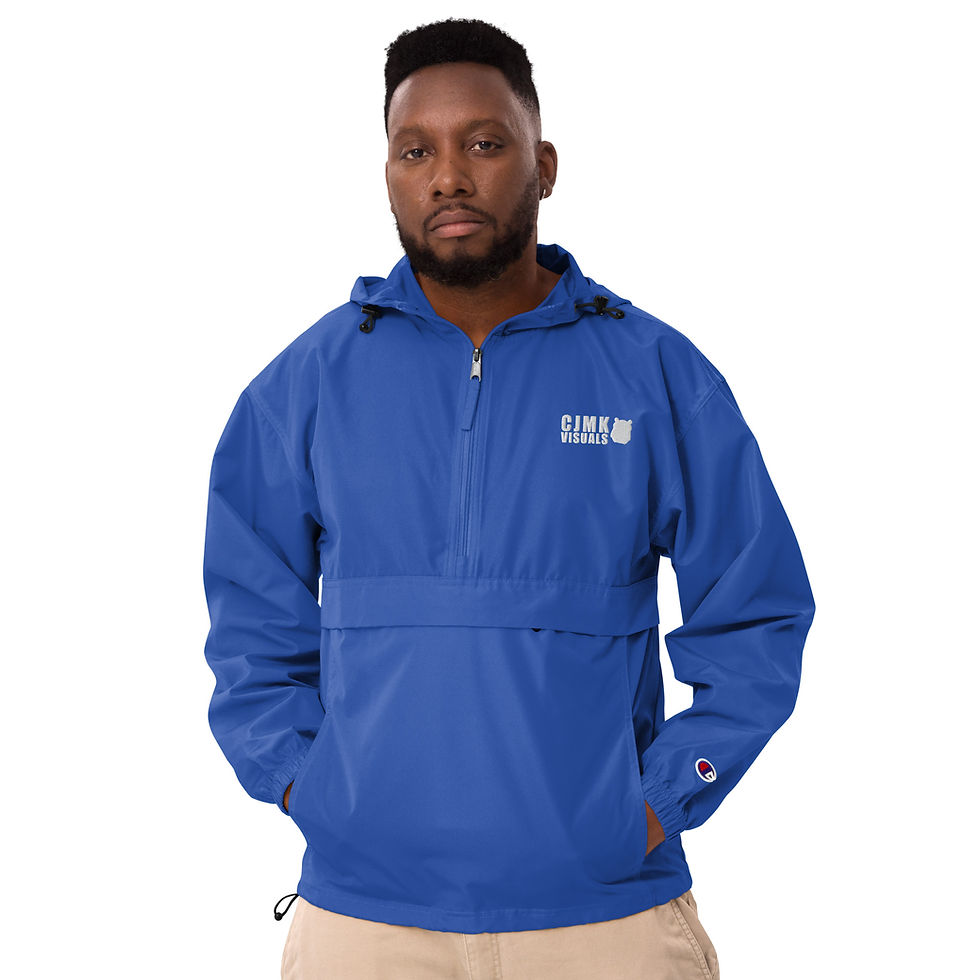 Thumbnail: CJMK Retro Embroidered Champion Packable Jacket