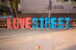 Love street sign