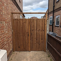 close board gates with key entry