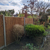 close board panels with concrete posts concrete gravel boards