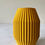 Thumbnail: Mini contemporary fluted vase, ochre