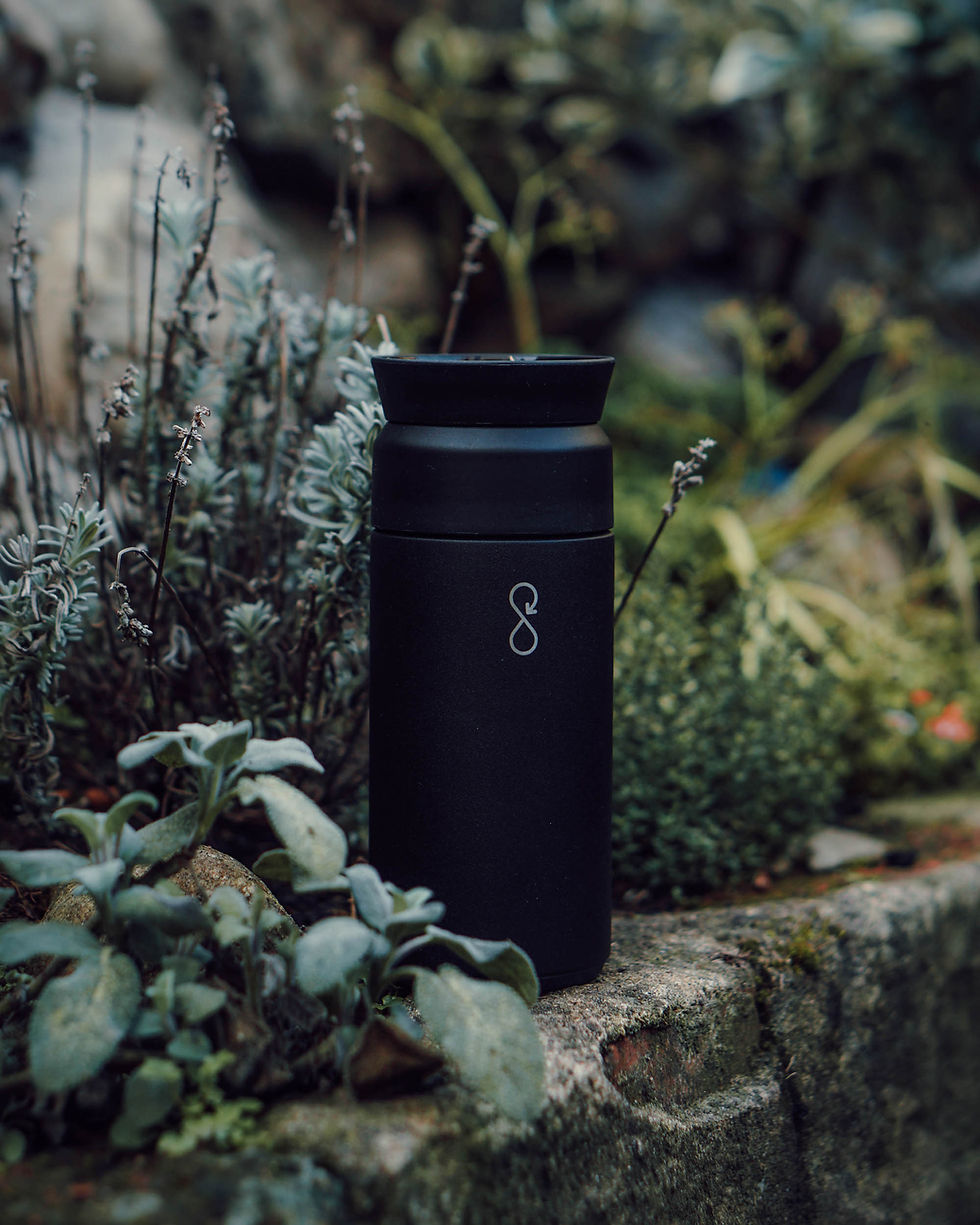 Thumbnail: Ocean Bottle Brew Flask reusable travel mug (350ml) - outside, lifestyle