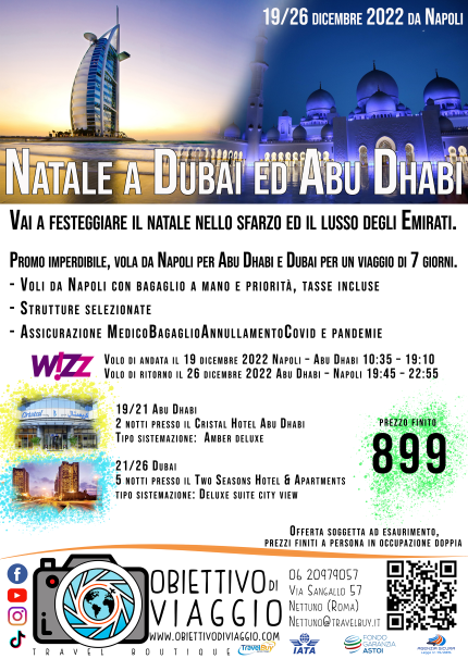 Vai a festeggiare il Natale 2022 nello sfarzo ed il lusso degli Emirati.