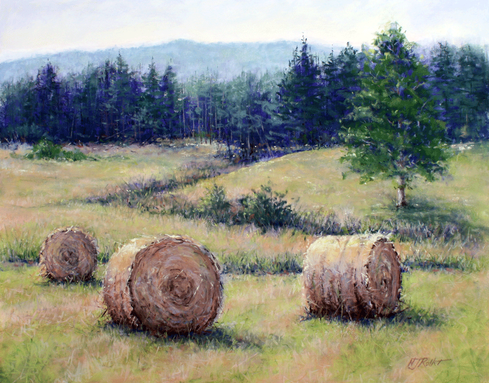 Hay Bales on Hill's Farm