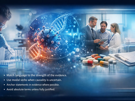 Using Hedging in Pharma: When and How to Stay Accurate and Credible