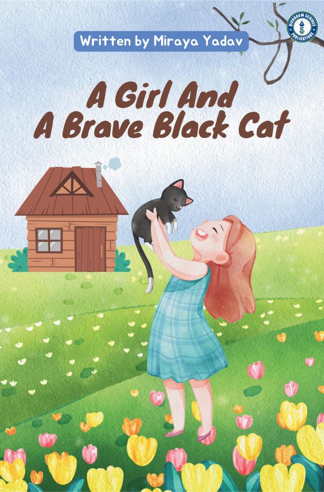 A Girl And A Brave Black Cat