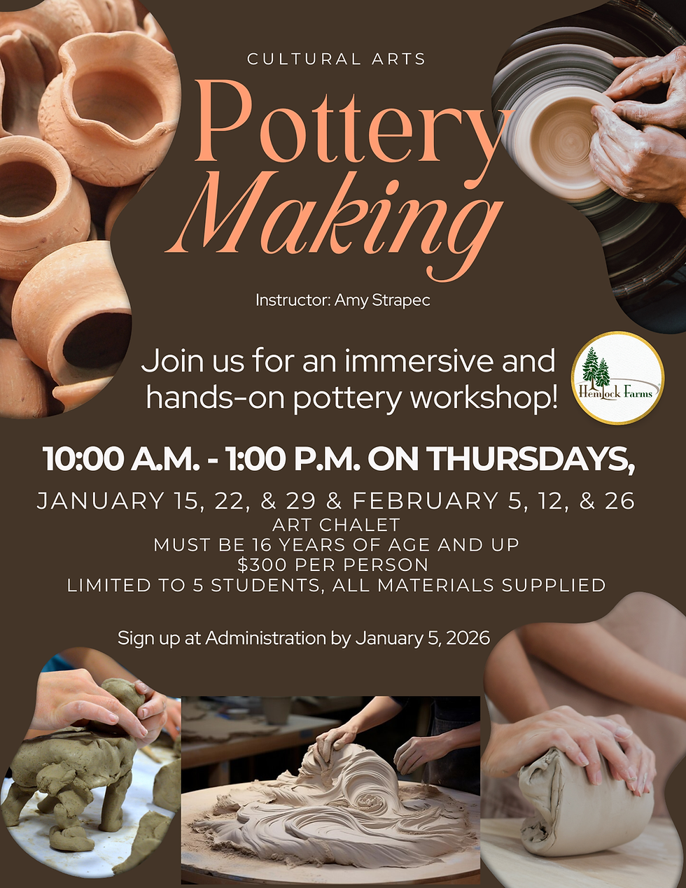 Pottery Class - CLASSES FULL