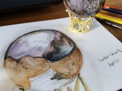 Painting Mountains Caves Garden Quartz