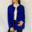 Miniature : Cardigan bleu roi boutons dorés