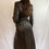 Miniature : Trench en cuir chocolat