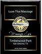Luxe Thai Massage in San Antonio award for Best Massage from Business Rate