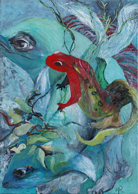 Coolness, Öl auf Leinwand 50cm x 70cm 2022