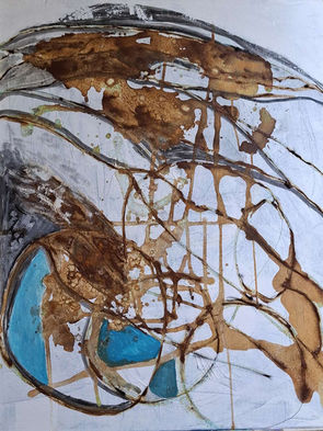 Veränderung, Mischtechnik 2024 80x100cm