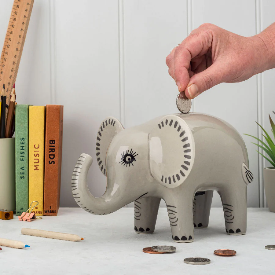 Handmade Ceramic Elephant Box Coopers