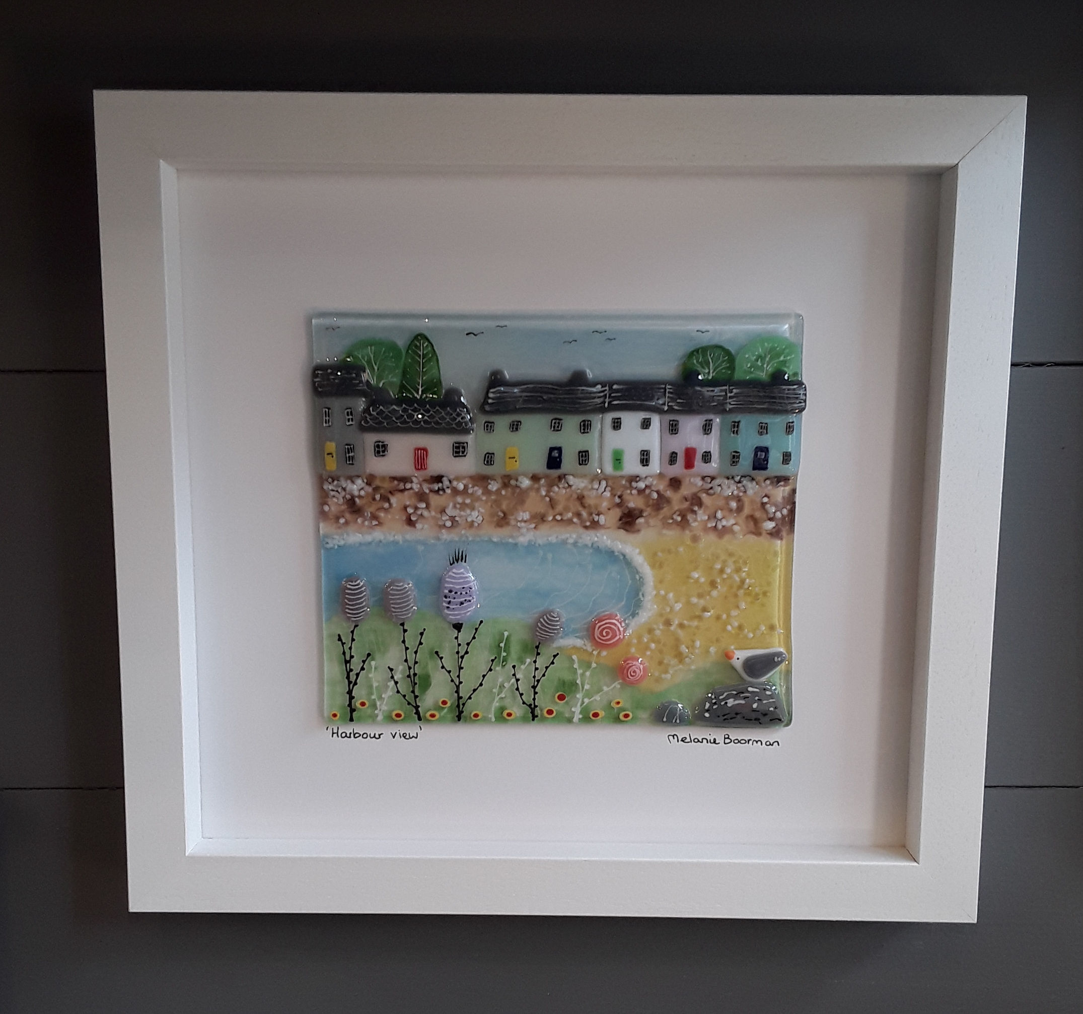 Fused Glass Picture  - Harbour View