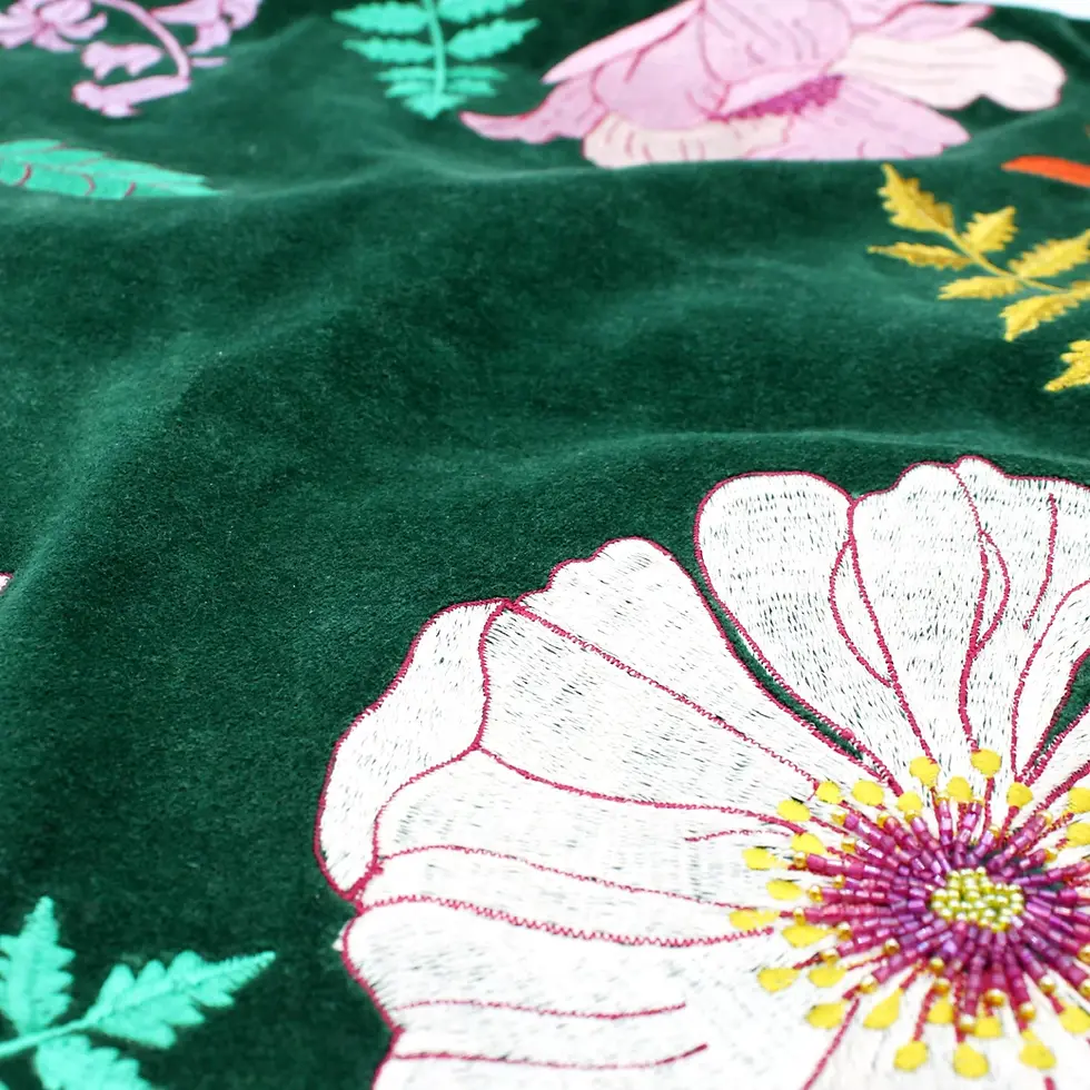 Thumbnail: Posy Teal Cushion