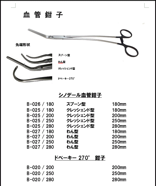 血管鉗子