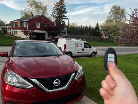 Nissan Sentra car key replacement in Upper Arlington, Ohio