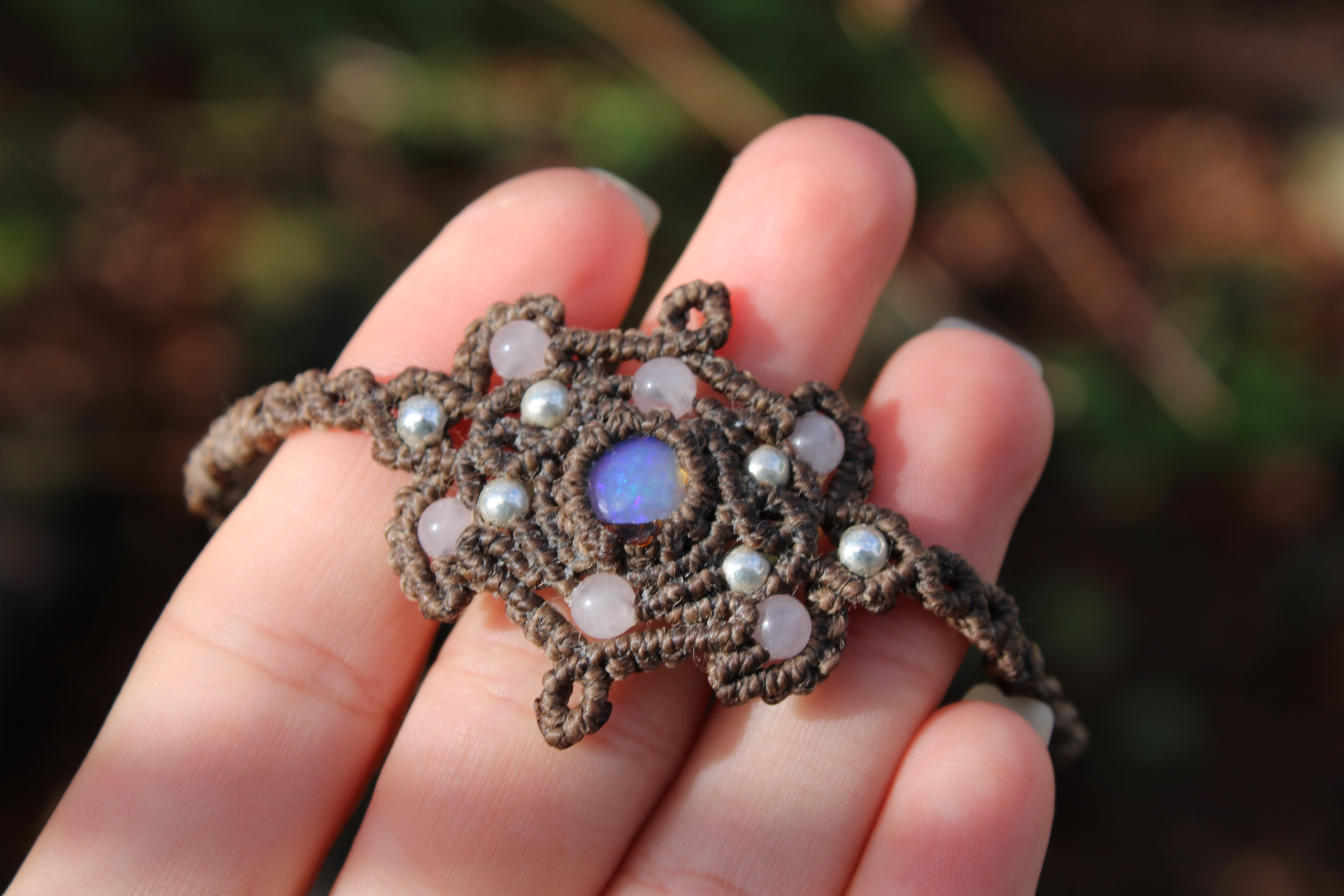 Silver Opaline Bracelet
