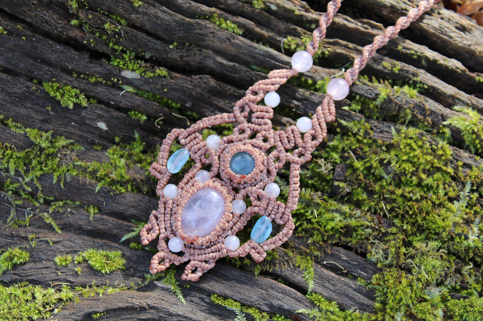 Thumbnail: Rose Aquamarine Necklace