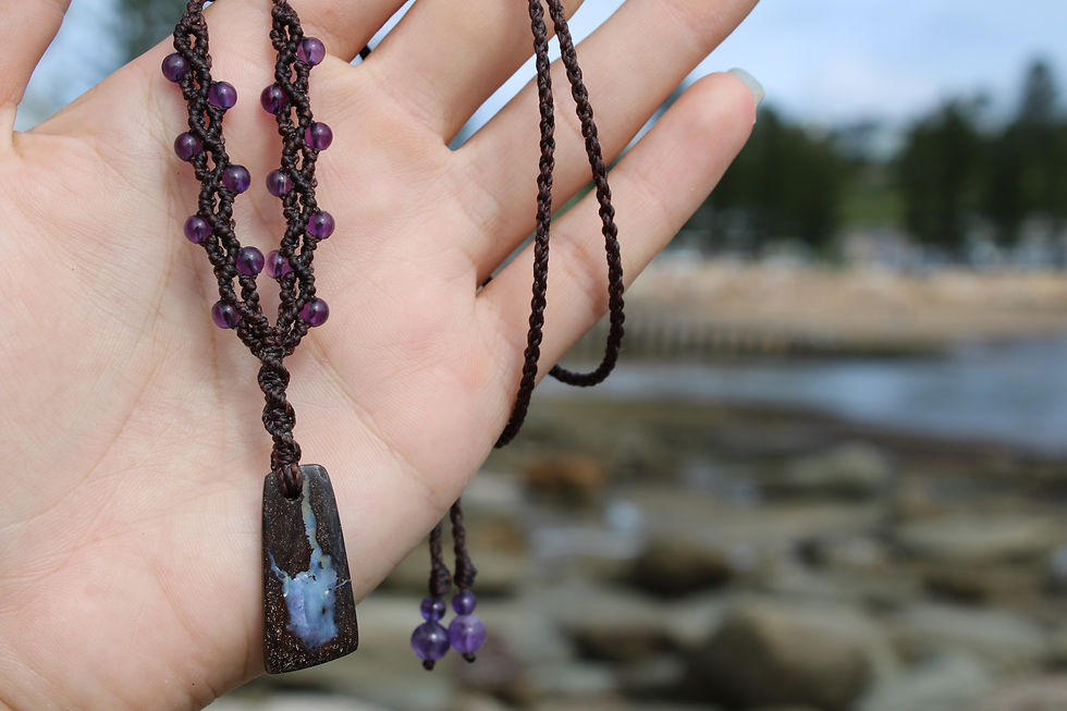 Thumbnail: Amethyst Opal Necklace