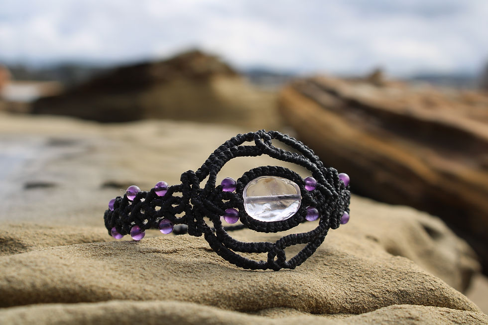 Thumbnail: Ametrine & Amethyst Bracelet 